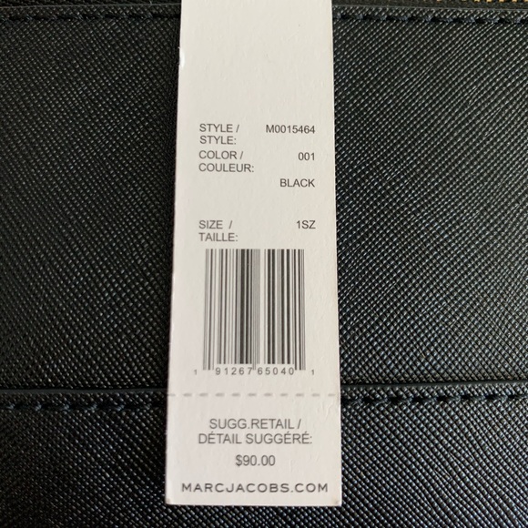 HP⚡️NWT, Marc Jacobs Saffiano Top Zip Coin Purse - Picture 7 of 8